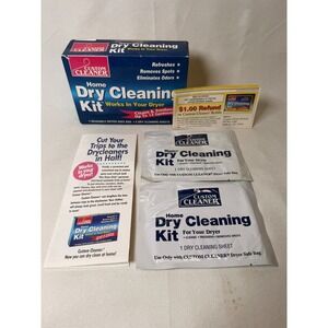Custom Cleaner Home Dry Cleaning Kit Vintage Works In Your Dryer 2 Sheets only
